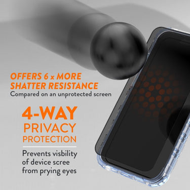 EFM Privacy Glass Screen Armour for iPhone 15 - 6.1